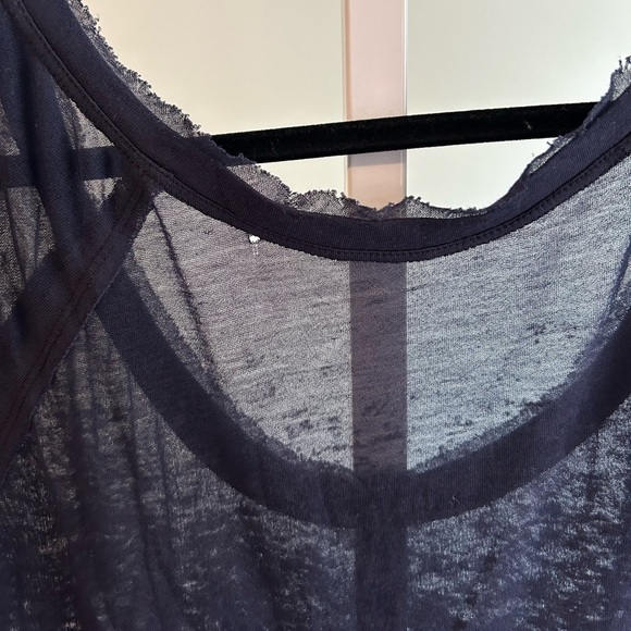 We The Free Navy Sheer Coverup Top - Picture 5 of 5